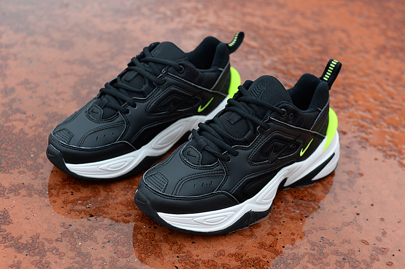 Women Nike Air M2K Tekno Black Green Shoes